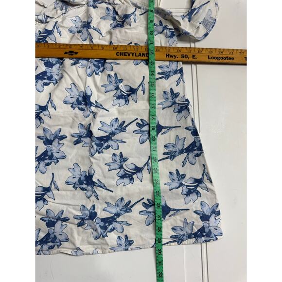 JOA Los Angeles Linen Cold Shoulder Sundress White Floral Women’s Size Small S - Picture 6 of 6
